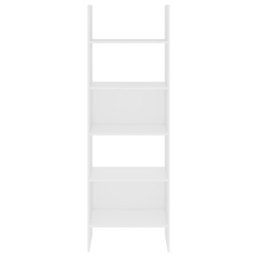 vidaXL Βιβλιοθήκη Λευκή 60x35x180cm από Επεξ. Ξύλο 1 τεμ.