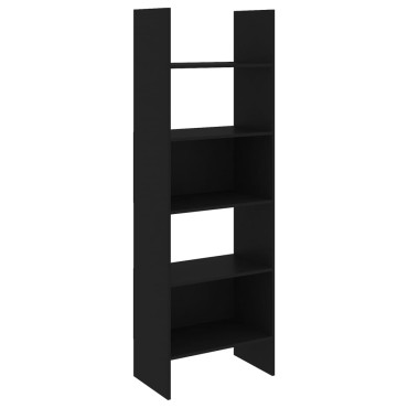 vidaXL Βιβλιοθήκη Μαύρη 60x35x180cm από Επεξ. Ξύλο 1 τεμ.