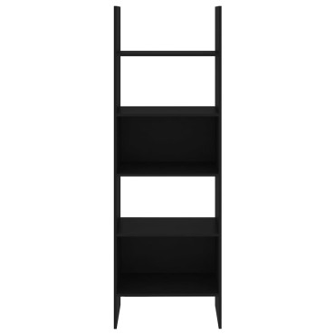 vidaXL Βιβλιοθήκη Μαύρη 60x35x180cm από Επεξ. Ξύλο 1 τεμ.