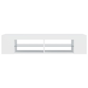 vidaXL Έπιπλο Τηλεόρασης με LED Λευκό 135x39x30cm