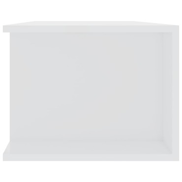 vidaXL Έπιπλο Τηλεόρασης με LED Γυαλιστερό Λευκό 135x39x30cm