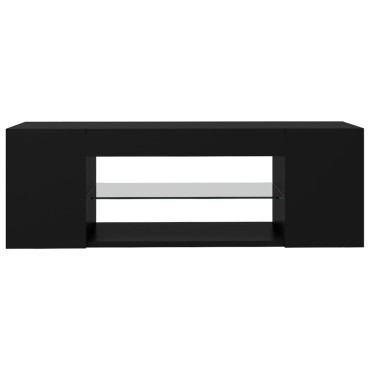 vidaXL Έπιπλο Τηλεόρασης με LED Μαύρο 90x39x30 εκ.