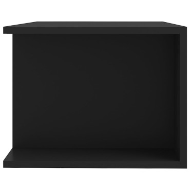 vidaXL Έπιπλο Τηλεόρασης με LED Μαύρο 90x39x30 εκ.