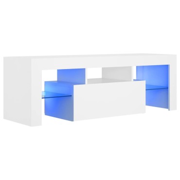 vidaXL Έπιπλο Τηλεόρασης με LED Λευκό 120x30x40cm