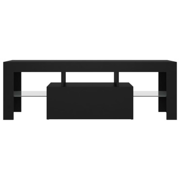 vidaXL Έπιπλο Τηλεόρασης με LED Μαύρο 120x35x40 εκ.