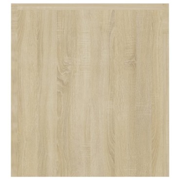 vidaXL Έπιπλο Τηλεόρασης με LED Sonoma Δρυς 120x35x40cm