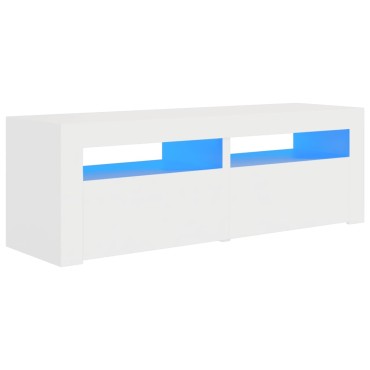vidaXL Έπιπλο Τηλεόρασης με LED Λευκό 120x35x40cm