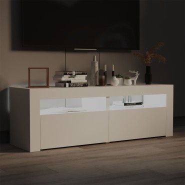 vidaXL Έπιπλο Τηλεόρασης με LED Λευκό 120x35x40cm