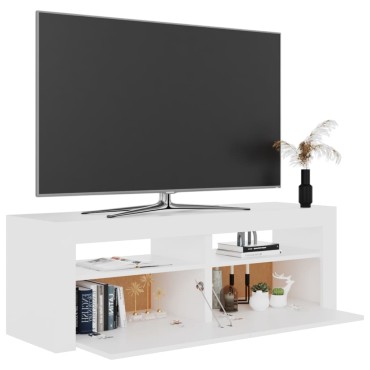 vidaXL Έπιπλο Τηλεόρασης με LED Λευκό 120x35x40cm