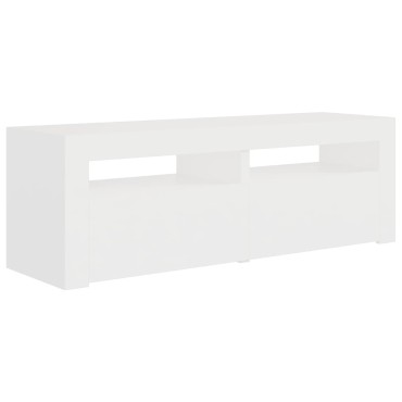 vidaXL Έπιπλο Τηλεόρασης με LED Λευκό 120x35x40cm