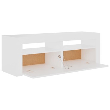 vidaXL Έπιπλο Τηλεόρασης με LED Λευκό 120x35x40cm