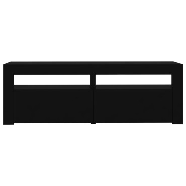 vidaXL Έπιπλο Τηλεόρασης με LED Μαύρο 120x35x40cm