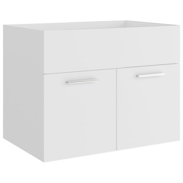 vidaXL Ντουλάπι Νιπτήρα Λευκό 60x38,5x46cm από Επεξεργασμένο Ξύλο 1 τεμ.
