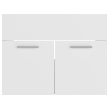 vidaXL Ντουλάπι Νιπτήρα Λευκό 60x38,5x46cm από Επεξεργασμένο Ξύλο 1 τεμ.