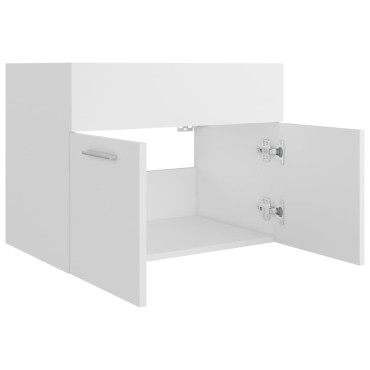 vidaXL Ντουλάπι Νιπτήρα Λευκό 60x38,5x46cm από Επεξεργασμένο Ξύλο 1 τεμ.