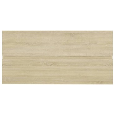 vidaXL Ντουλάπι Νιπτήρα Sonoma Δρυς 90x38,5x45cm από Επεξ. Ξύλο 1 τεμ.