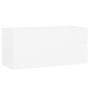 vidaXL Ντουλάπι Νιπτήρα Λευκό 100x38,5x45cm από Επεξ. Ξύλο 1 τεμ.