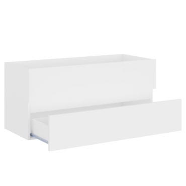 vidaXL Ντουλάπι Νιπτήρα Λευκό 100x38,5x45cm από Επεξ. Ξύλο 1 τεμ.