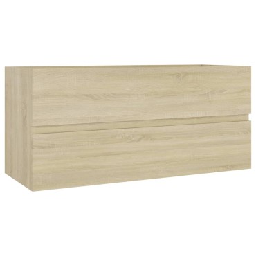 vidaXL Ντουλάπι Νιπτήρα Sonoma Δρυς 100x38,5x45cm από Επεξ. Ξύλο 1 τεμ.