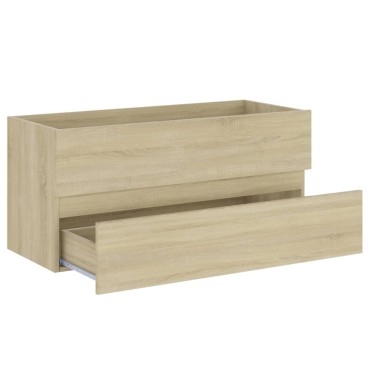 vidaXL Ντουλάπι Νιπτήρα Sonoma Δρυς 100x38,5x45cm από Επεξ. Ξύλο 1 τεμ.