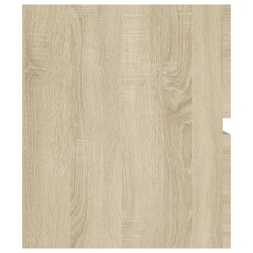 vidaXL Ντουλάπι Νιπτήρα Sonoma Δρυς 100x38,5x45cm από Επεξ. Ξύλο 1 τεμ.
