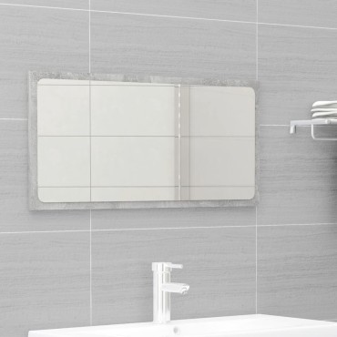 vidaXL Σετ Επίπλων Μπάνιου 2 τεμ. Γκρι Σκυροδέματος από Επεξ. Ξύλο 80x38,5x45cm