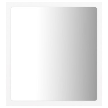 vidaXL Καθρέφτης Μπάνιου με LED Λευκός 40x8,5x37cm Ακρυλικός 1 τεμ.