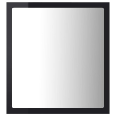 vidaXL Καθρέφτης Μπάνιου με LED Γυαλ. Μαύρο 40x8,5x37cm Ακρυλικός 1 τεμ.