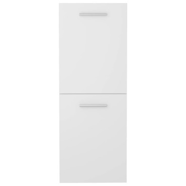 vidaXL Ντουλάπι Μπάνιου Λευκό 30x30x80cm από Επεξ. Ξύλο