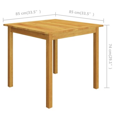 vidaXL Σετ Τραπεζαρίας Κήπου 3 τεμ. Μαύρο 52x57x84cm