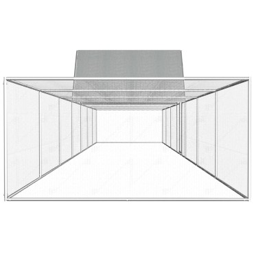 vidaXL Κοτέτσι 14 x 2 x 2 μ. από Γαλβανισμένο Χάλυβα