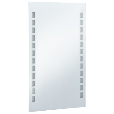 vidaXL Καθρέφτης Μπάνιου Τοίχου με LED 60 x 100 εκ.