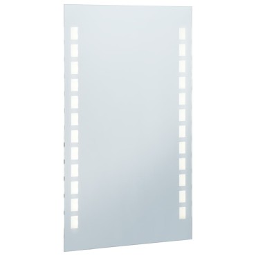 vidaXL Καθρέφτης Μπάνιου Τοίχου με LED 60 x 100 εκ.