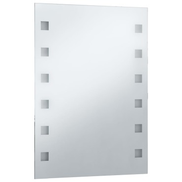 vidaXL Καθρέφτης Μπάνιου Τοίχου με LED 60 x 80 εκ.