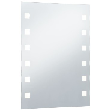 vidaXL Καθρέφτης Μπάνιου Τοίχου με LED 60 x 80 εκ.