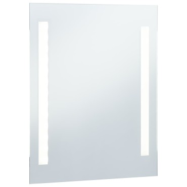 vidaXL Καθρέφτης Μπάνιου Τοίχου με LED 60 x 80 εκ.