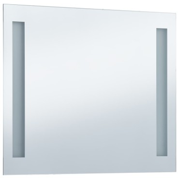 vidaXL Καθρέφτης Μπάνιου Τοίχου με LED 60 x 50 εκ.