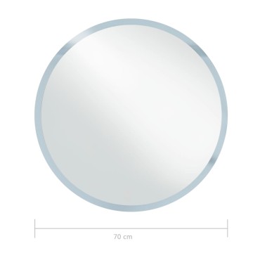 vidaXL Καθρέφτης Μπάνιου με LED 70 εκ.