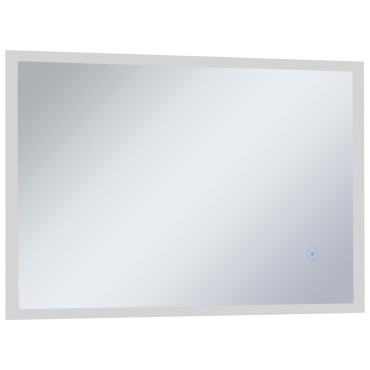 vidaXL Καθρέφτης Μπάνιου Τοίχου με LED/Αισθητήρα Κίνησης 100 x 60 εκ.