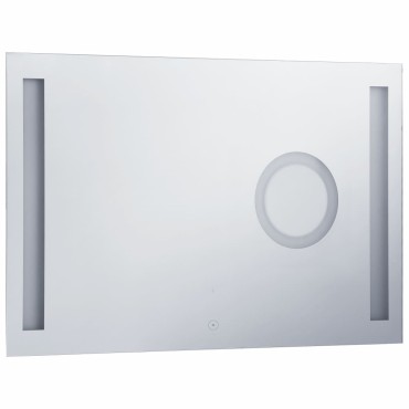 vidaXL Καθρέφτης Μπάνιου Τοίχου με LED/Αισθητήρα Κίνησης 100 x 60 εκ.