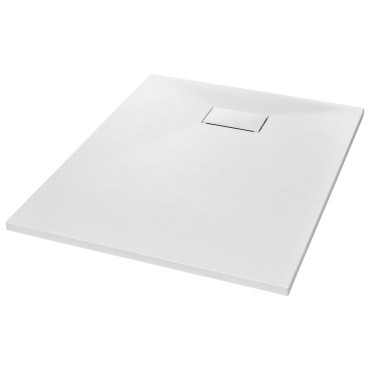 vidaXL Βάση Ντουζιέρας Λευκή 100 x 80 εκ. από SMC