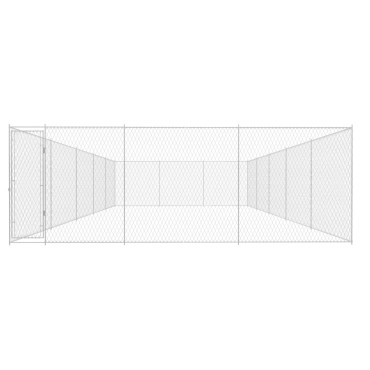 vidaXL Κλουβί Σκύλου Εξωτερικού Χώρου 950x570x185 εκ. Γαλβαν. Ατσάλι