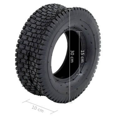 vidaXL Λάστιχα για Καρότσι 2 τεμ. 13x5.00-6 4PR από Καουτσούκ