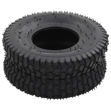 vidaXL Λάστιχα & Σαμπρέλες για Καρότσι 4 τεμ. 15x6.00-6 4PR Καουτσούκ