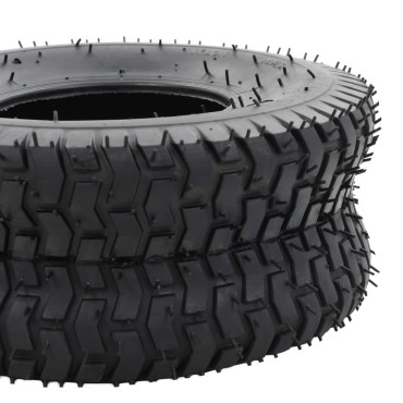 vidaXL Λάστιχα & Σαμπρέλες για Καρότσι 4 τεμ. 15x6.00-6 4PR Καουτσούκ
