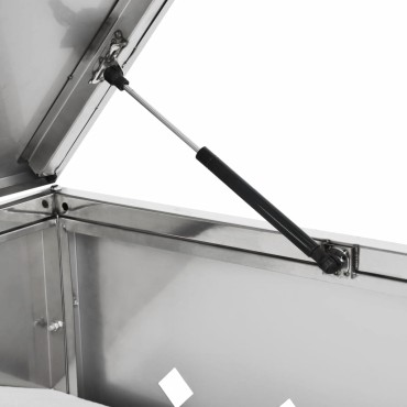 vidaXL Πλαίσιο Διπλό για Κάδους Απορριμμάτων 240 L Ανοξείδωτο Ατσάλι