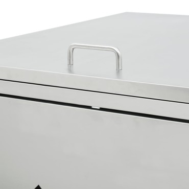 vidaXL Πλαίσιο Τριπλό για Κάδους Απορριμμάτων 240 L Ανοξείδωτο Ατσάλι