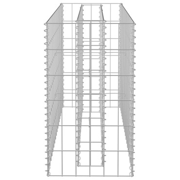 vidaXL Συρματοκιβώτιο-Γλάστρα Υπερυψωμένη 90x30x60 εκ. Γαλβ. Χάλυβας