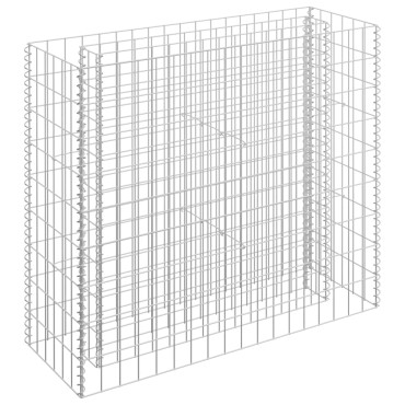 vidaXL Συρματοκιβώτιο-Γλάστρα Υπερυψωμένη 90x30x90 εκ. Γαλβ. Χάλυβας