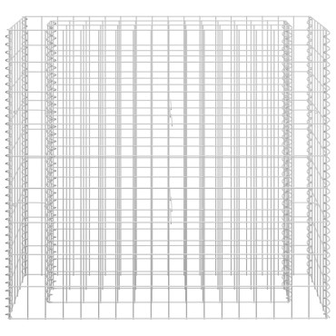 vidaXL Συρματοκιβώτιο-Γλάστρα Υπερυψωμένη 90x30x90 εκ. Γαλβ. Χάλυβας
